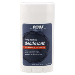 Now Foods Desodorante Stick Longa Duração Cedro e Cipreste 62g