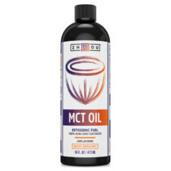 Zhou Óleo MCT Sem Sabor 16 fl oz (473ml) - Energia e Foco Para Sua Rotina