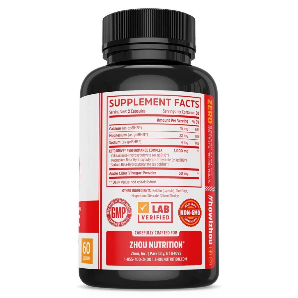 Zhou Keto Drive® - Suporte para Dieta Cetogênica 60 Cápsulas - Imagem 2