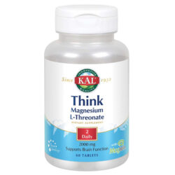 Kal, Think - Magnésio L-treonato - 60 Comprimidos para Foco e Cognição