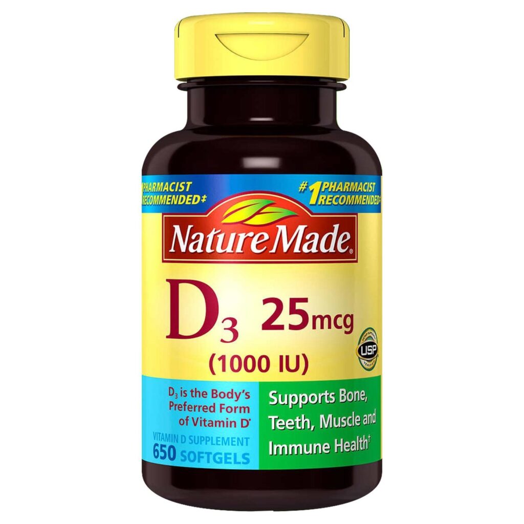 Nature Made Vitamina D3 25 mcg - 650 Cápsulas Gel: Saúde Óssea e Imunidade no Brasil