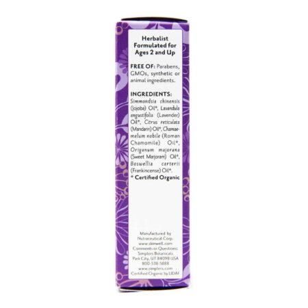 Simplers Botanicals Kids Therapy Bedtime Essential Oil Roll-On - 8 ml - Image 4