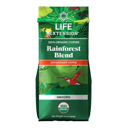 Life Extension, Café Moído da Floresta Tropical Orgânico - 340 g