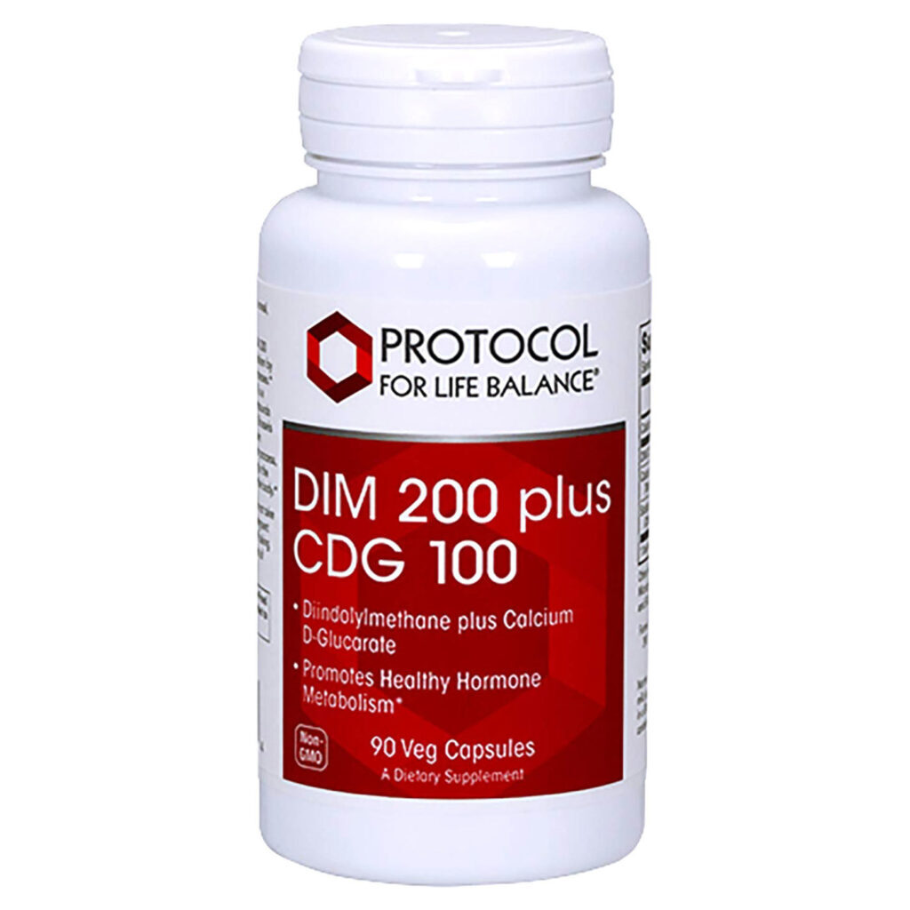 Protocol for Life Balance DIM 200 + CDG 100 - 90 Cápsulas Vegetarianas: Equilíbrio Hormonal e Detoxificação
