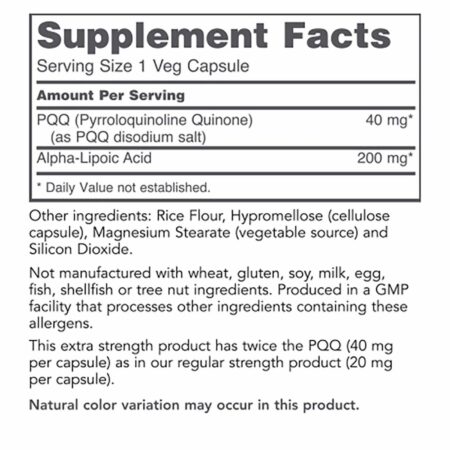 Protocol for Life Balance, PQQ Extra Forte 40 mg - 50 Cápsulas Vegetarianas - Image 2