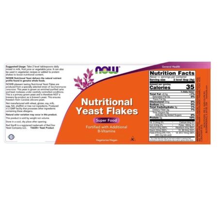 Now Foods, Flocos de Levedura Nutricional - 128 g (4.5 oz) - Image 2