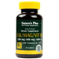Nature's Plus Cálcio, Magnésio e Vitamina D3 - 90 Tabletes: Saúde Óssea e Vitalidade para o Seu Dia a Dia no Brasil