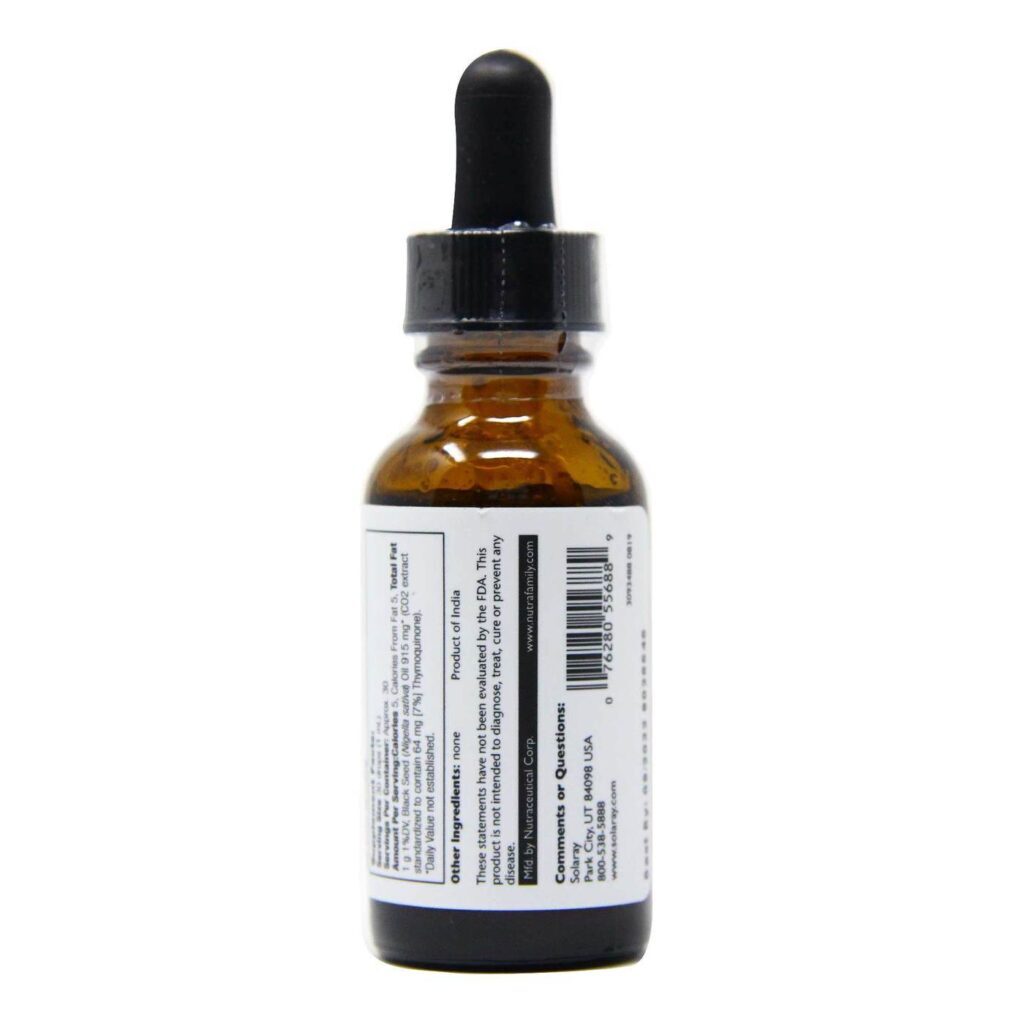 Óleo de Semente de Nigella Cold Pressed Solaray 30ml - Pureza e Bem-Estar - Imagem 3
