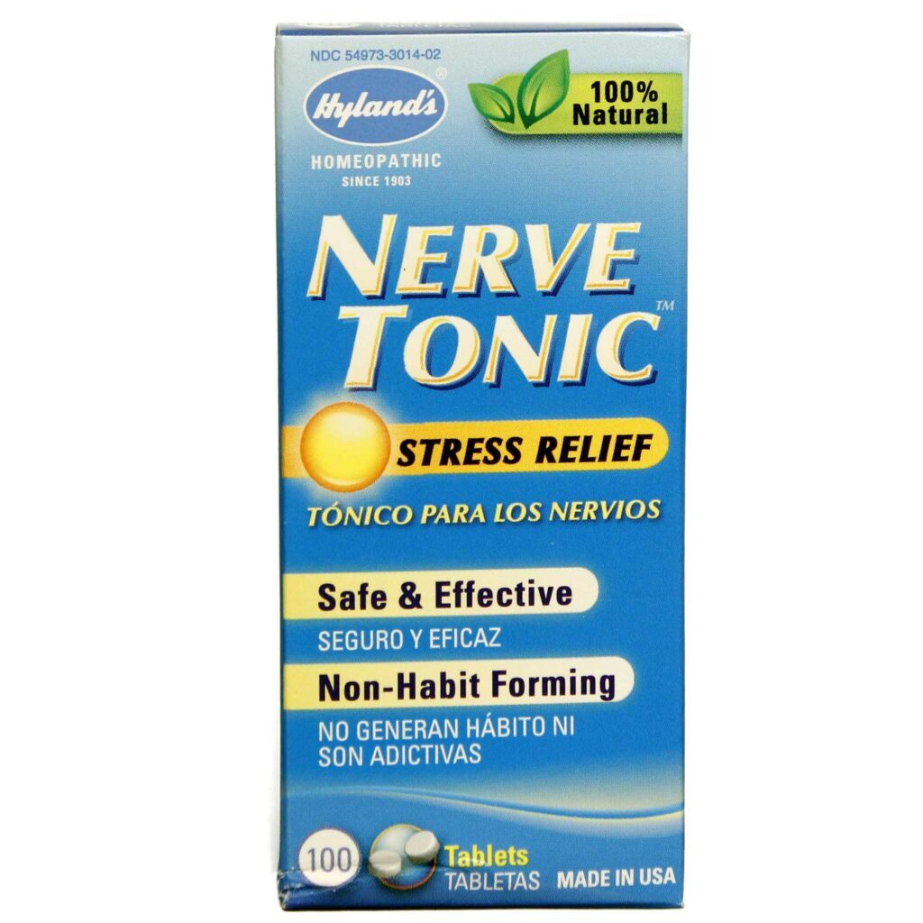 Hyland's Nerve Tonic™ Alívio do Estresse - 100 Tabletes: Bem-Estar Natural para o Brasil