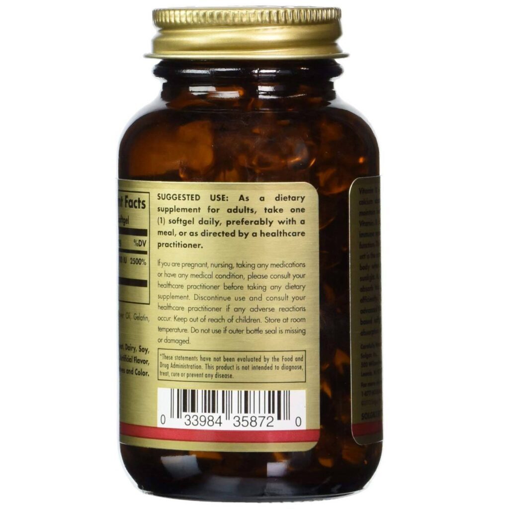 Solgar Vitamina D3 10.000 UI - 120 Cápsulas: Imunidade e Bem-Estar para o Brasil - Imagem 3