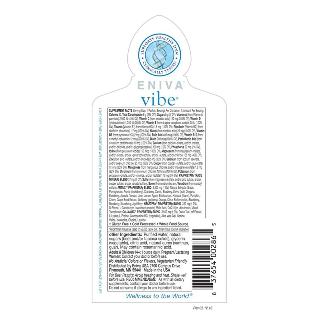 Eniva VIBE Sabor Frutas: Nutrição Completa em 20 Sachês para o Seu Bem-Estar - Imagem 2
