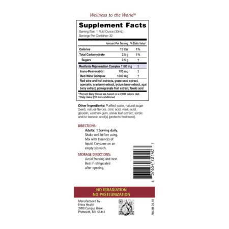 Eniva®, ResVante™ Trans-Resveratrol - 960 ml - Image 2