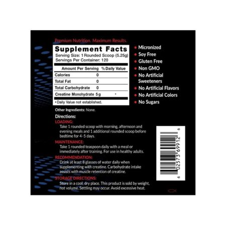 Eniva Creatine Monohydrate Micronized Powder - 22.2 oz - Image 2