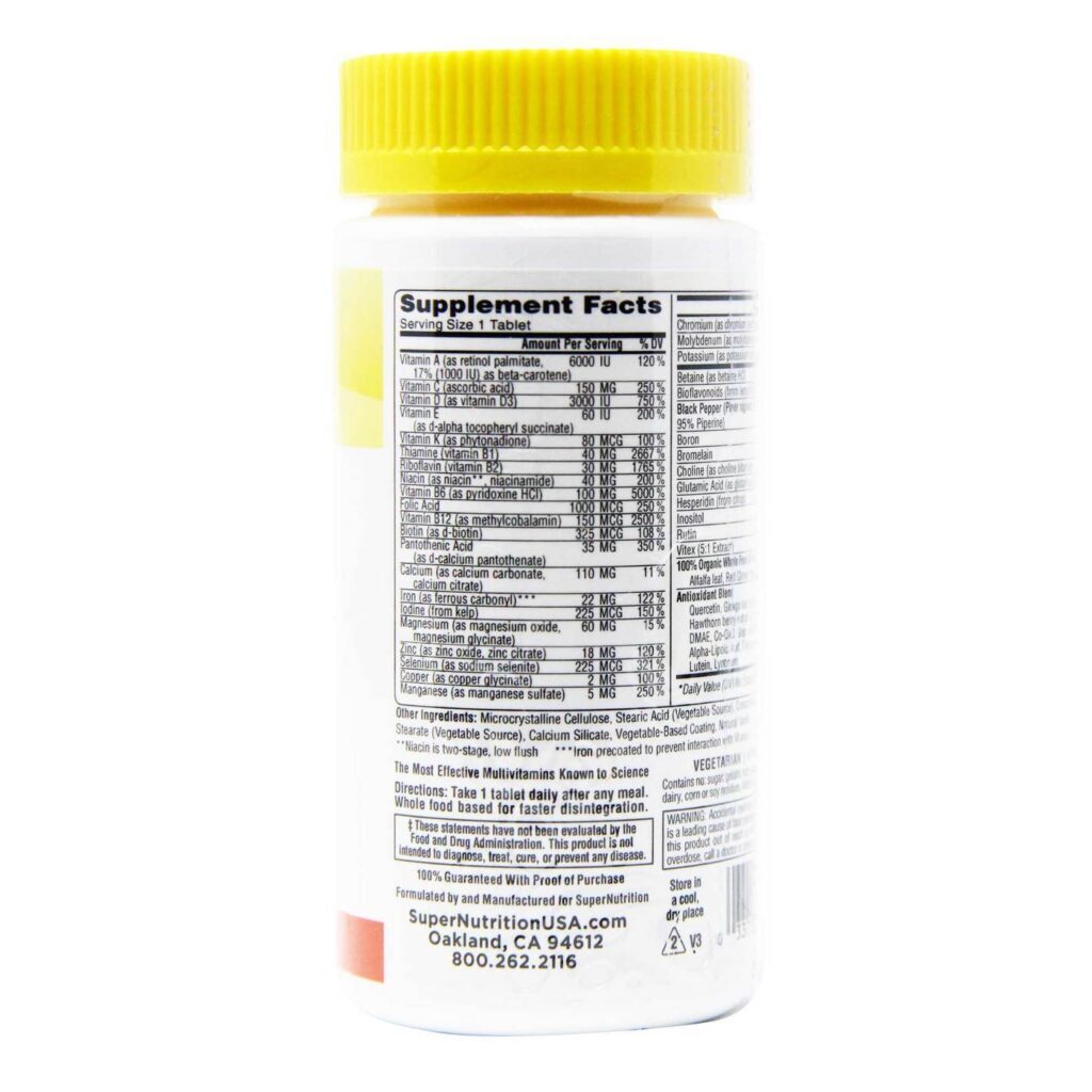 Super Nutrition SimplyOne Women Triple Power Multivitamínicos - 30 Comprimidos - Imagem 2