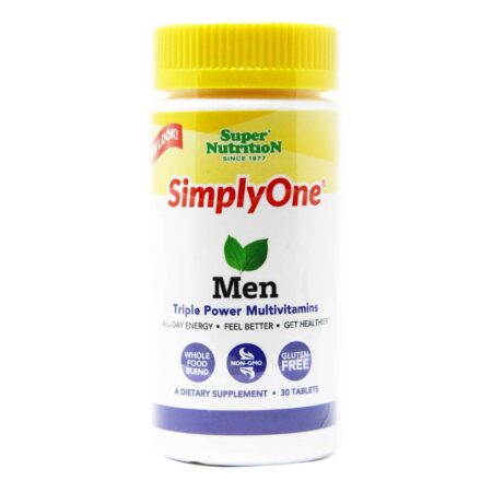 Super Nutrition, Multivitamínico para Homens SimplyOne® Tripla Força - 30 Tablets