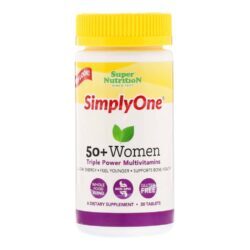 Super Nutrition SimplyOne Multivitamínico Força Tripla para Mulheres - 30 Comprimidos