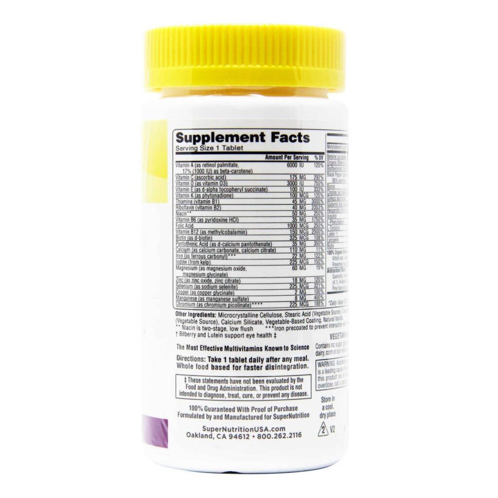 Super Nutrition SimplyOne 50+ Mulheres Triple Power - 90 Comprimidos: Energia e Saúde - Imagem 2