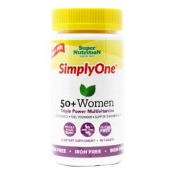 Super Nutrition SimplyOne 50+ Mulheres - 90 Tablets Sem Ferro