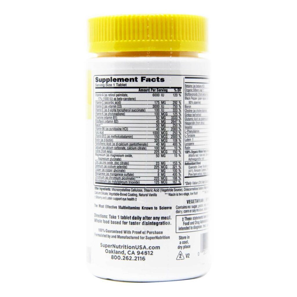 Super Nutrition SimplyOne 50+ Mulheres - 90 Tablets Sem Ferro - Imagem 2