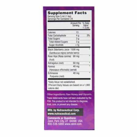 Zand Kids Syrup Elderberry - 4 fl oz - Image 3