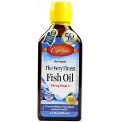Carlson Labs Óleo de Peixe Sabor Limão 200ml - Pureza e Saúde para Você