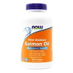 Now Foods Óleo de Salmão Selvagem do Alaska - 200 Cápsulas Gel: Saúde e Bem-Estar Profundos