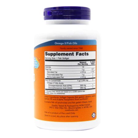 Now Foods, Ultra Ômega-3 500 EPA/250 DHA - 180 Cápsulas de Peixe em Gel - Image 2