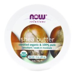 Now Foods Manteiga de Karité Pura 85g (3 oz) – Hidratação Profunda e Nutrição para Pele e Cabelos