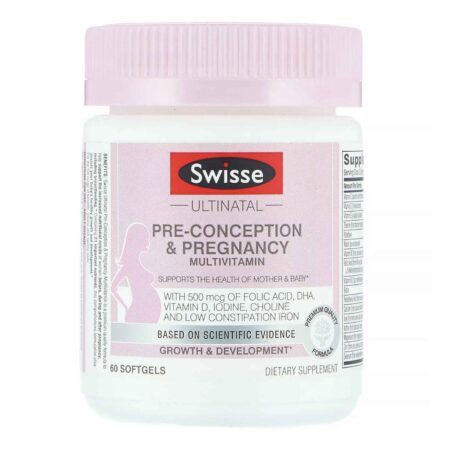 Swisse Ultinatal, Multivitamínico Pré-concepção e Gravidez - 60 Cápsulas em Gel