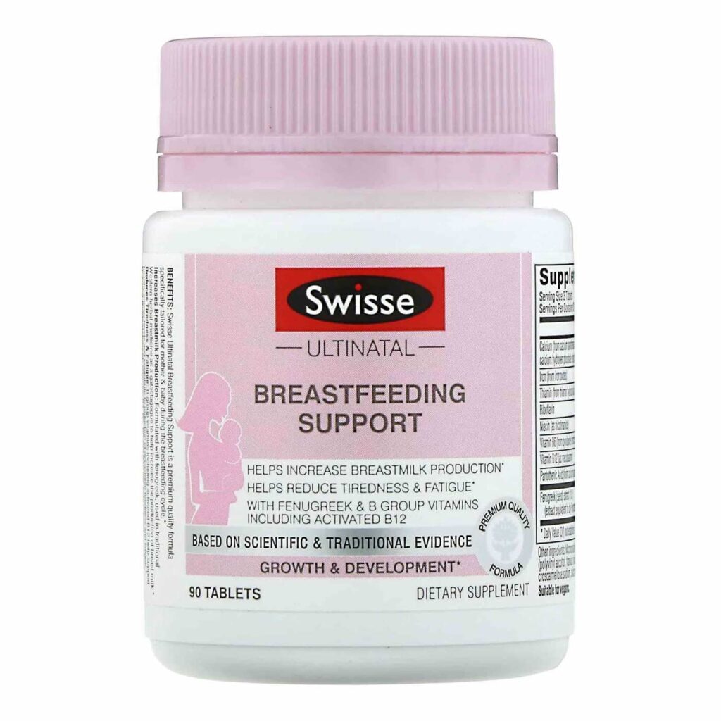 Swisse Ultinatal Suporte da Amamentação: Nutrição Essencial para Lactantes - 90 Tabletes