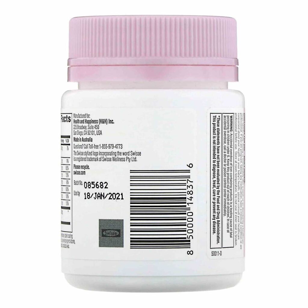Swisse Ultinatal Suporte da Amamentação: Nutrição Essencial para Lactantes - 90 Tabletes - Imagem 3