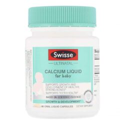 Swisse Ultinatal Cálcio Líquido para Bebês - 60 Cápsulas Orais - Sabor Baunilha Natural
