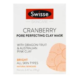 Máscara de Argila Swisse Cranberry Pore Perfecting - 70g para Poros Perfeitos