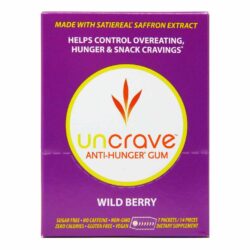 Uncrave Goma Anti Fome Frutos Silvestres - 7 Pacotes / 14 Peças - Controle de Apetite