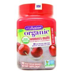 VitaFusion Multivitamínico Orgânico para Mulheres - 90 Gomas Vegetarianas - Saúde e Energia Diária