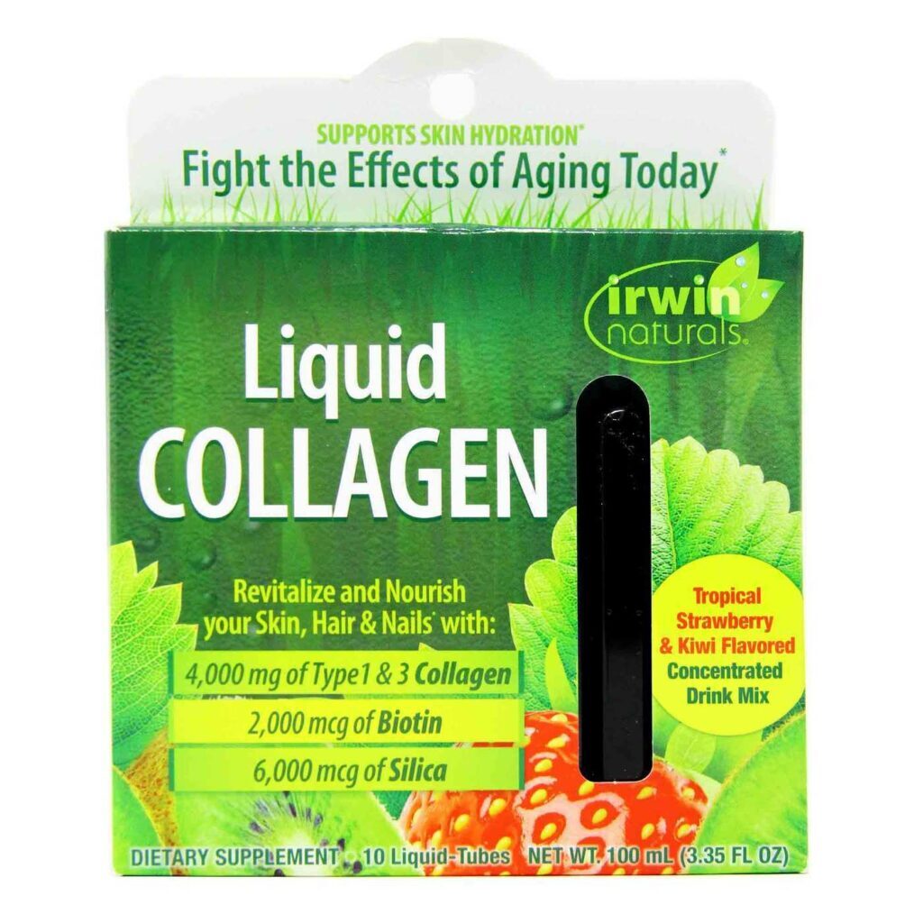 Irwin Naturals Colágeno Líquido 10 Tubos - Pele Firme e Articulações Saudáveis no Brasil