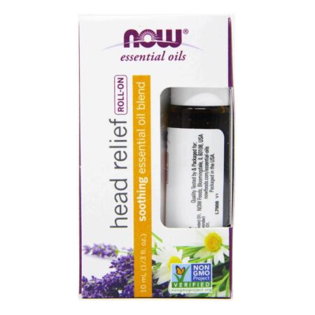 Now Foods, Óleo Essencial para Tranquilizar - Alívio da Cabeça - 10 mL