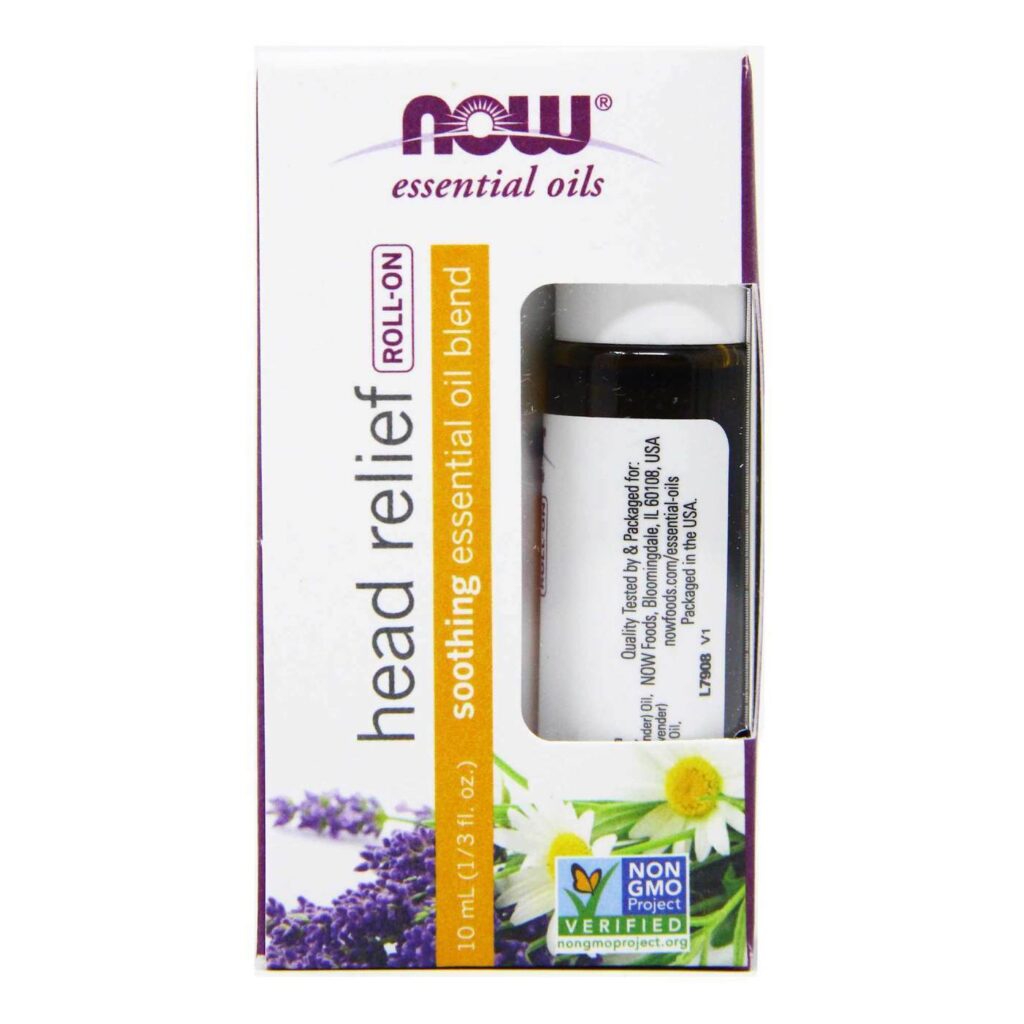 Now Foods Óleo Essencial para Tranquilizar - Alívio da Cabeça 10 mL