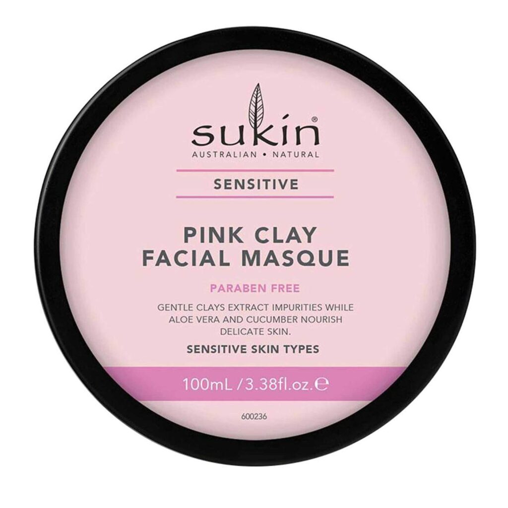 Sukin Máscara Facial Argila Rosa Pele Sensível 100ml - Limpeza Profunda e Suavidade