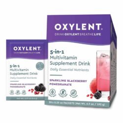 Oxylent Multivitamínico Sabor Amora e Romã - 30 Pacotes | Energia e Vitalidade