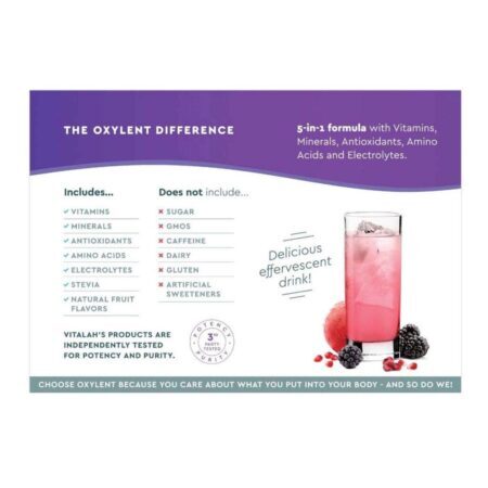 Oxylent Multivitamínico Sabor Amora e Romã – 30 Pacotes | Energia e Vitalidade — foto 5
