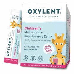 Oxylent Multivitamínico Infantil Sabor Bubbly Berry Punch - 30 Pacotes para Crianças
