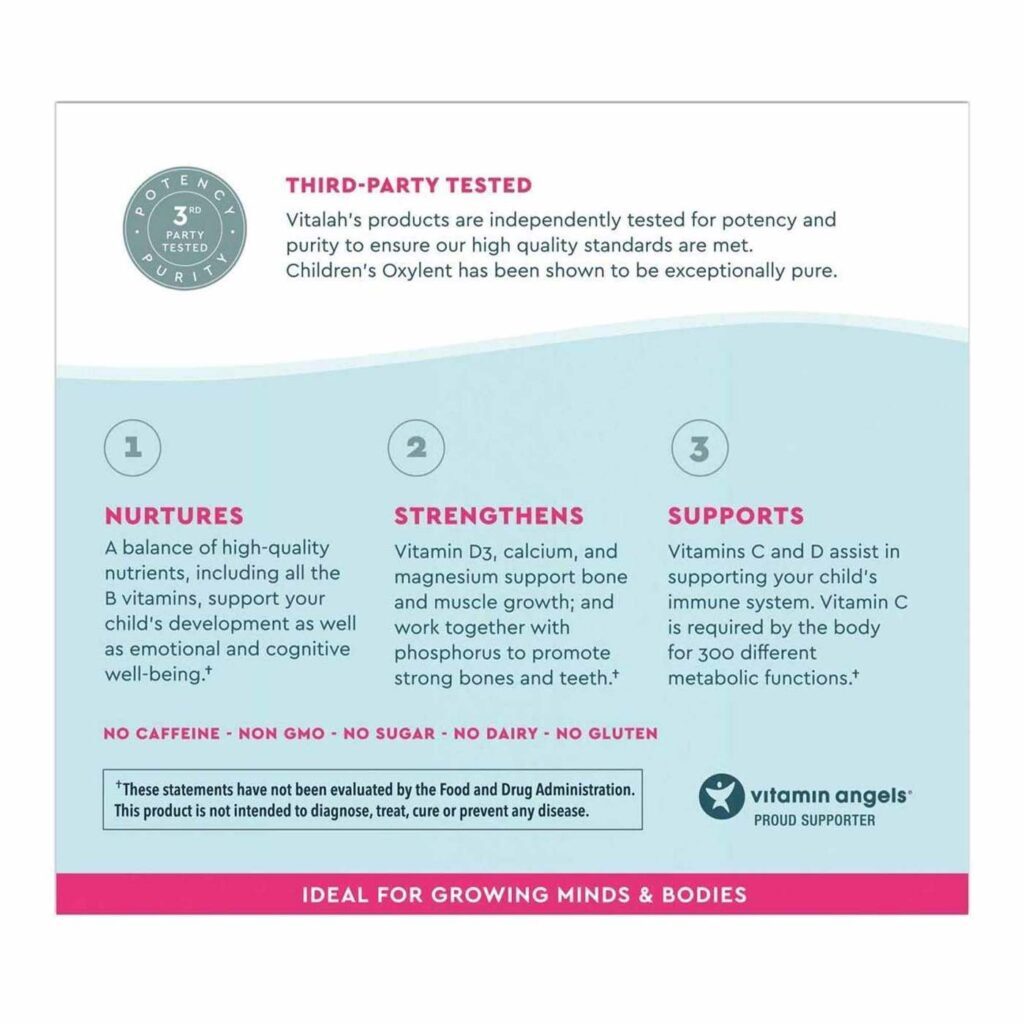 Oxylent Multivitamínico Infantil Sabor Bubbly Berry Punch - 30 Pacotes para Crianças - Imagem 3