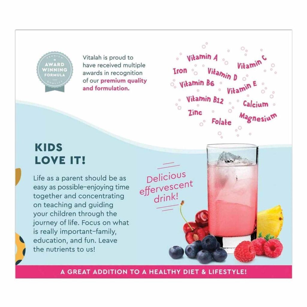 Oxylent Multivitamínico Infantil Sabor Bubbly Berry Punch - 30 Pacotes para Crianças - Imagem 4