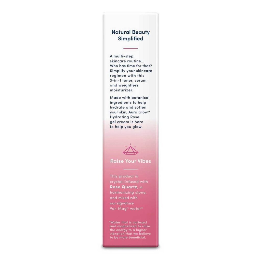 Aura Glow™ Gel Creme Hidratante Rosa Heritage Store 50g - Pele Radiante - Imagem 2