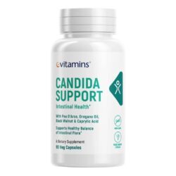 eVitamins Suporte da Cândida - 90 Cápsulas Vegetarianas para Equilíbrio Intestinal