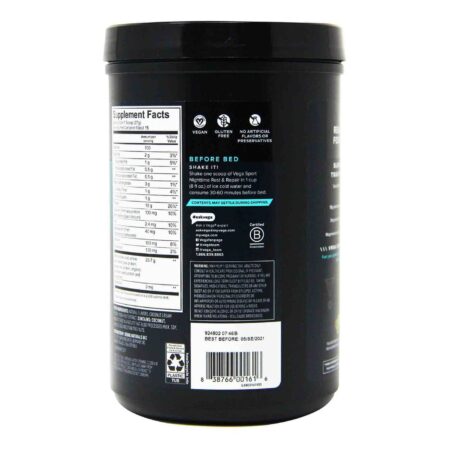 Vega Sport, Nighttime Descanso e Reparo, Caramelo de Baunilha - 14.2 oz (401g) - Image 4