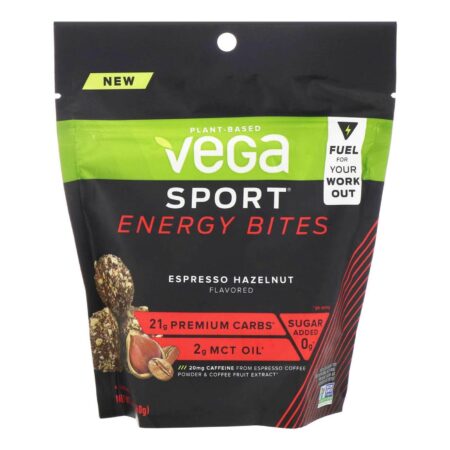 Vega Sport, Energy Bites, Avelã Espressa - 160 g