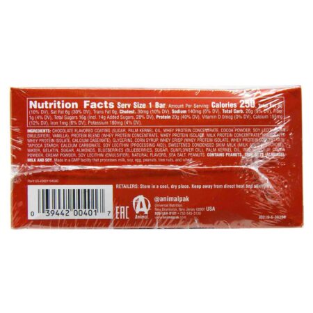 Universal Nutrition Animal Pro Bar Chocolate Berry Crunch - 12 Bars - Image 3