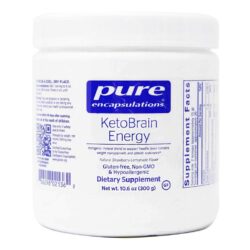 Pure Encapsulations KetoBrain Energy Suporte Função Cerebral 300g - Foco e Clareza Mental